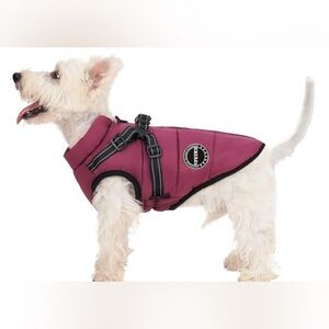 VPET Dog  Warm Fleece Jacket with Harness, Waterproof Windproof Adjustable New